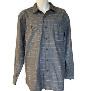 Howe Creative Workforce Houdini Shirt Size XXL Gray White Geo Print NWT $89